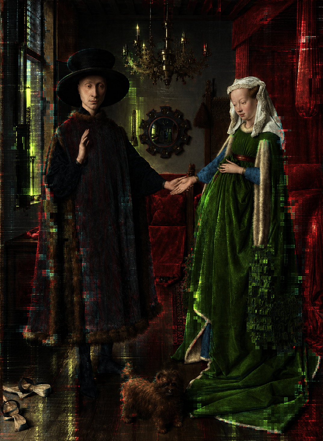 Resident editorial artwork depicting a close senior partnership